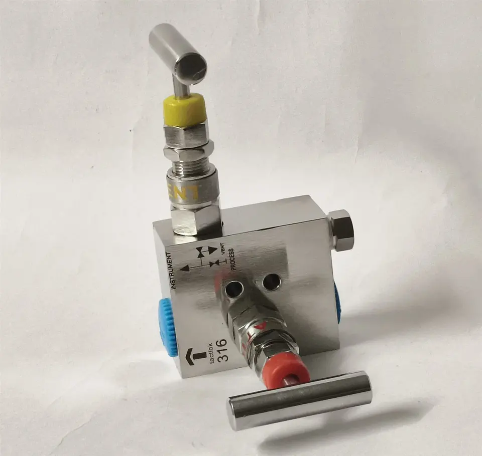 2 Way Manifold Valve, 6000 psi by Samvay Fluid Tekniks, supplied in Mexico