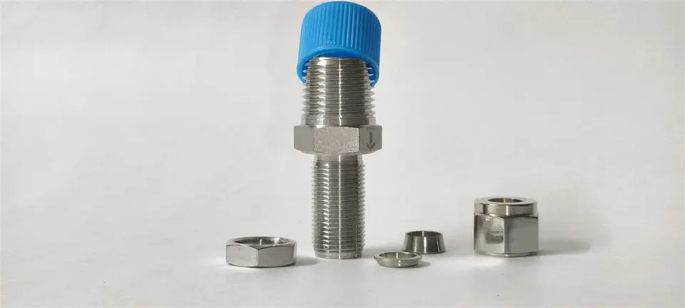 Bulkhead Male Connector, Unassembled by Samvay Fluid Tekniks