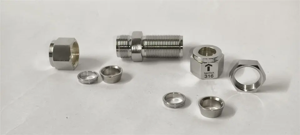 Bulkhead Union, Unassembled by Samvay Fluid Tekniks