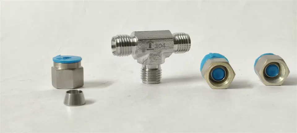 Union Tee, Unassembled by Samvay Fluid Tekniks